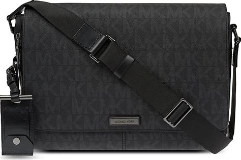 michael kors black sea blie messenger bag|Michael Kors Messenger bag.